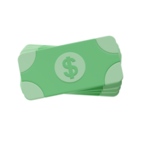 dinero, ilustración 3d png