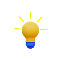 3d illustratie lamp idee png