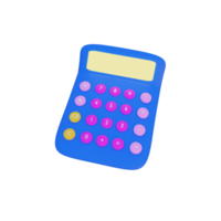 3d illustratie rekenmachine png
