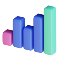 3d illustration candle chart png