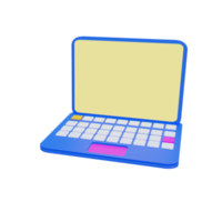 computer portatile dell'illustrazione 3d png