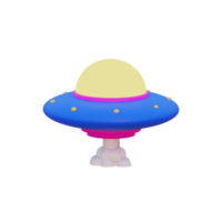 vaisseau spatial extraterrestre illustration 3d png