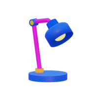 lámpara de mesa de ilustración 3d png