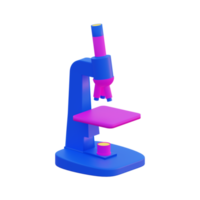Microscope d'illustration 3D png