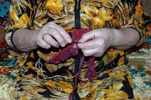 hand knitting knitting needles photo