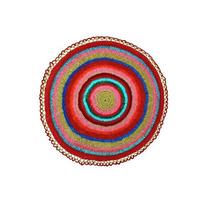 knitted rug round photo