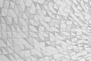 Abstract white vector geometric wallpaper with triangles grid shapes. Small mosaic cells random up down move photo