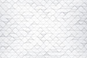 Abstract white background with triangles grid. Small mosaic cells random up down move 3d illustration photo