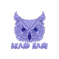 handritad uggla illustration för t-shirt jacka hoodie kan användas för klistermärken logotyp etc png