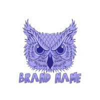 l'illustration de hibou dessinée à la main pour le sweat à capuche de veste de t-shirt peut être utilisée pour le logo d'autocollants, etc. png