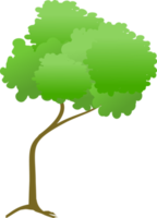 albero dei cartoni animati, albero verde png