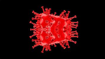 Corona Virus Covid Pandemic 3D Rendering photo