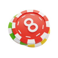 poker chip illustration 3d png