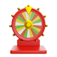 Fortune wheel illustration 3d png