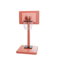 ilustración de baloncesto 3d png