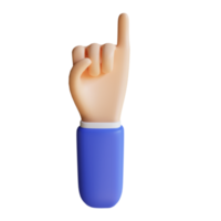 gesto della mano di promessa 3d png