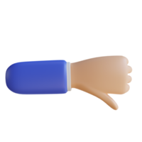 3D Unlike Hand Gesture png