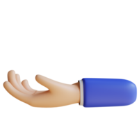 3d fråga hand gest png