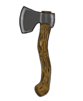 icône classique de la hache en bois png