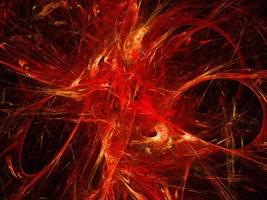 Abstract fractal art background, suggestive of fire flames and hot wave. Computer generated fractal illustration art fire theme. photo