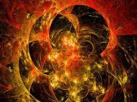 Abstract fractal art background, suggestive of astronomy and nebula. Computer generated fractal illustration art nebula. photo