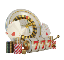 Isolated Casino Composition for design element png