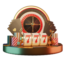 Isolated Casino Composition for design element png