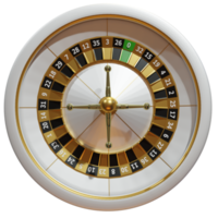 witte roulette casino 3D-ontwerpelementen png