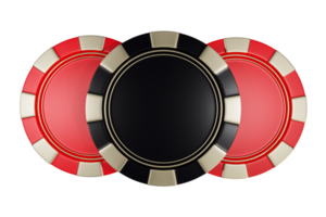 Casino-Chip-Zusammensetzung 3D-Designelemente png