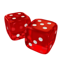 Casino Red Glass 3D Design Elements png