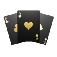 elementos de diseño 3d de casino png