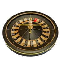 elementi di design 3d del casinò di roulette scura png