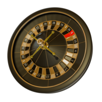 éléments de conception 3d de casino de roulette en or noir