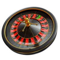 elementos de diseño 3d de casino de ruleta oscura png