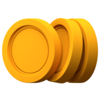 3d Coin Stack For Finance Or Business Illustration png