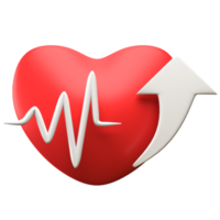 High Heart Rate 3d Illustration png