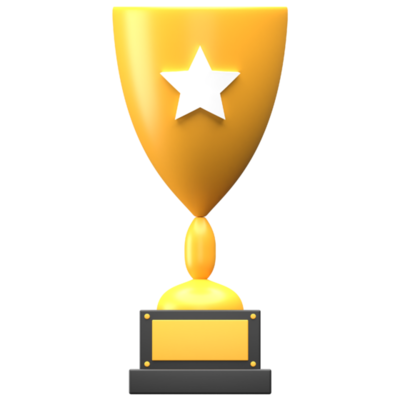 Golden Trophy PNGs for Free Download