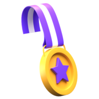 3D medalj ikon illustration png