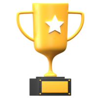 illustration de trophée 3d png