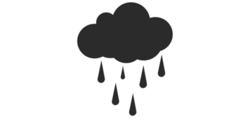 download gratuito di icona di pioggia che cade nuvola nera