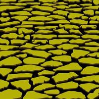 Yellow background with a pattern of cracked land. vector