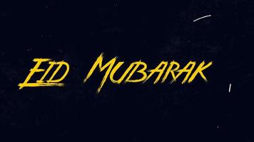 eid mubarak word animation motion graphic video with Alpha Channel, transparent background use for website banner, coupon,sale promotion,advertising, marketing 4K Footage