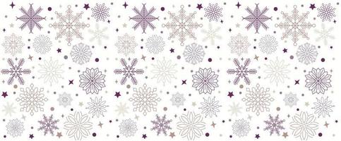 Seamless snowflake pattern. Vector illustration