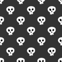 Skull seamless pattern. Suitable to place as background, backdrop, wallpaper, etc. Free Vector