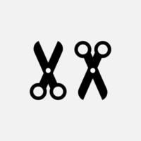 scissors icon. free vector