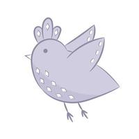 cute scandinavian chicken vector