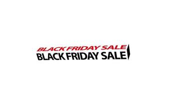 black friday sale word animation. sale promotion, advertising, marketing, website. ProRes 4444 with alpha channel transparent background video