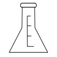 Chemical flask. Science. Chemistry vector