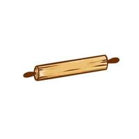 Confectioner's rolling pin vector