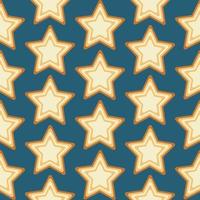Star seamless pattern. Blue background. Graphic design. vector